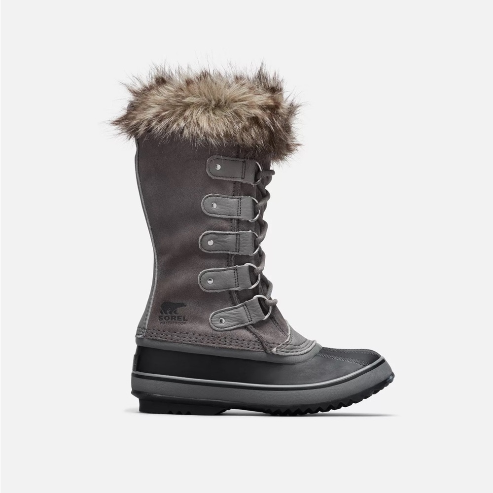 Sorel Women’s Joan of Arctic Winter Boot Faux Fur Size 9 Ret $240 Quarry Color
